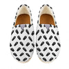 Black And White Coffin Pattern Print Casual Shoes