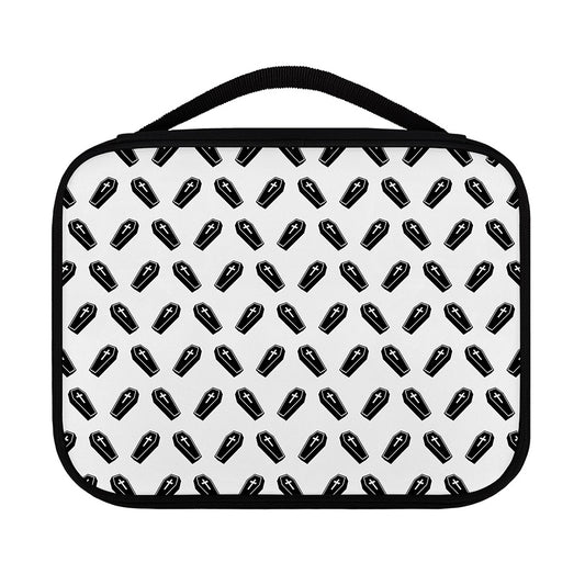 Black And White Coffin Pattern Print Classic Bible Case