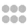 Black And White Coffin Pattern Print Coaster Set