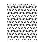 Black And White Coffin Pattern Print Curtain