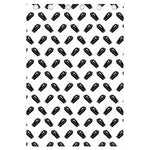 Black And White Coffin Pattern Print Curtain