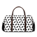 Black And White Coffin Pattern Print Duffel Bag