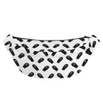 Black And White Coffin Pattern Print Fanny Pack