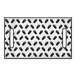 Black And White Coffin Pattern Print Golf Cart Seat Cover