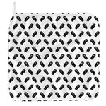 Black And White Coffin Pattern Print Hand Towel
