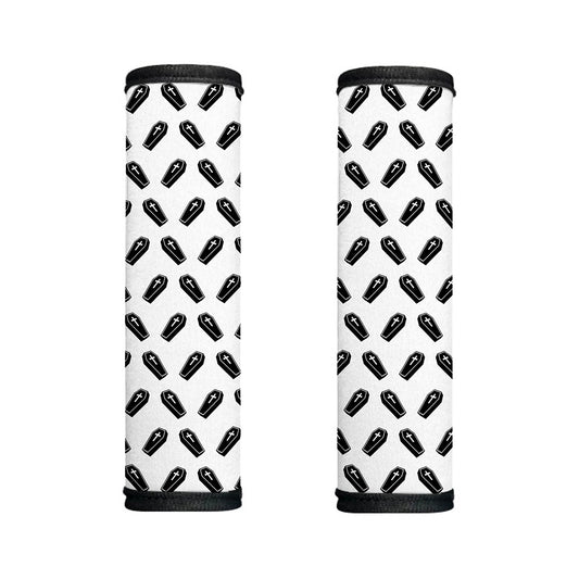 Black And White Coffin Pattern Print Handle Covers