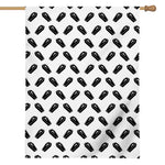 Black And White Coffin Pattern Print House Flag