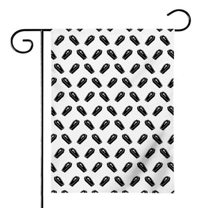 Black And White Coffin Pattern Print House Flag