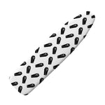 Black And White Coffin Pattern Print Ironing Board Cover
