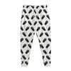 Black And White Coffin Pattern Print Jogger Pants