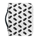 Black And White Coffin Pattern Print Leather Bible Cover