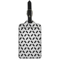 Black And White Coffin Pattern Print Luggage Tag