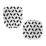 Black And White Coffin Pattern Print Office Chair Cover