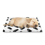 Black And White Coffin Pattern Print Pet Cooling Mat Cover