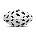 Black And White Coffin Pattern Print Rugby Ball