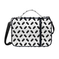Black And White Coffin Pattern Print Shoulder Strap Bible Bag