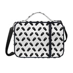 Black And White Coffin Pattern Print Shoulder Strap Bible Bag