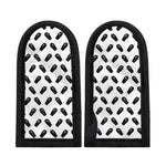 Black And White Coffin Pattern Print Skillet Handle Cover