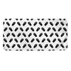 Black And White Coffin Pattern Print Towel