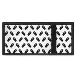 Black And White Coffin Pattern Print Trifold Wallet