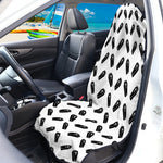 Black And White Coffin Pattern Print Waterproof Car Seat Cover