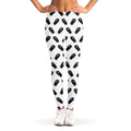 Black And White Coffin Pattern Print Women's Leggings