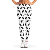 Black And White Coffin Pattern Print Women's Leggings