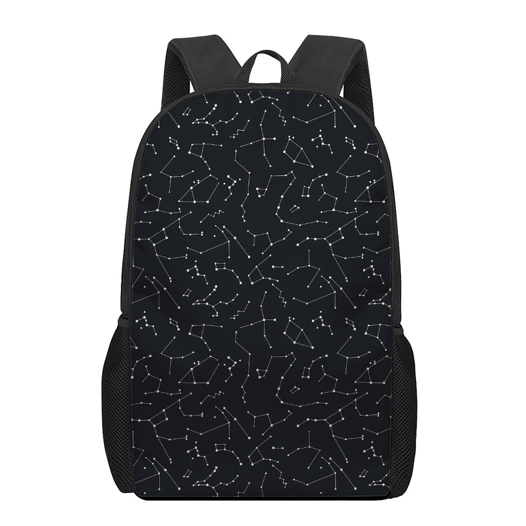 Black And White Constellation Print 17 Inch Backpack