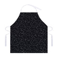 Black And White Constellation Print Adjustable Apron