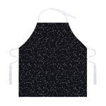 Black And White Constellation Print Adjustable Apron