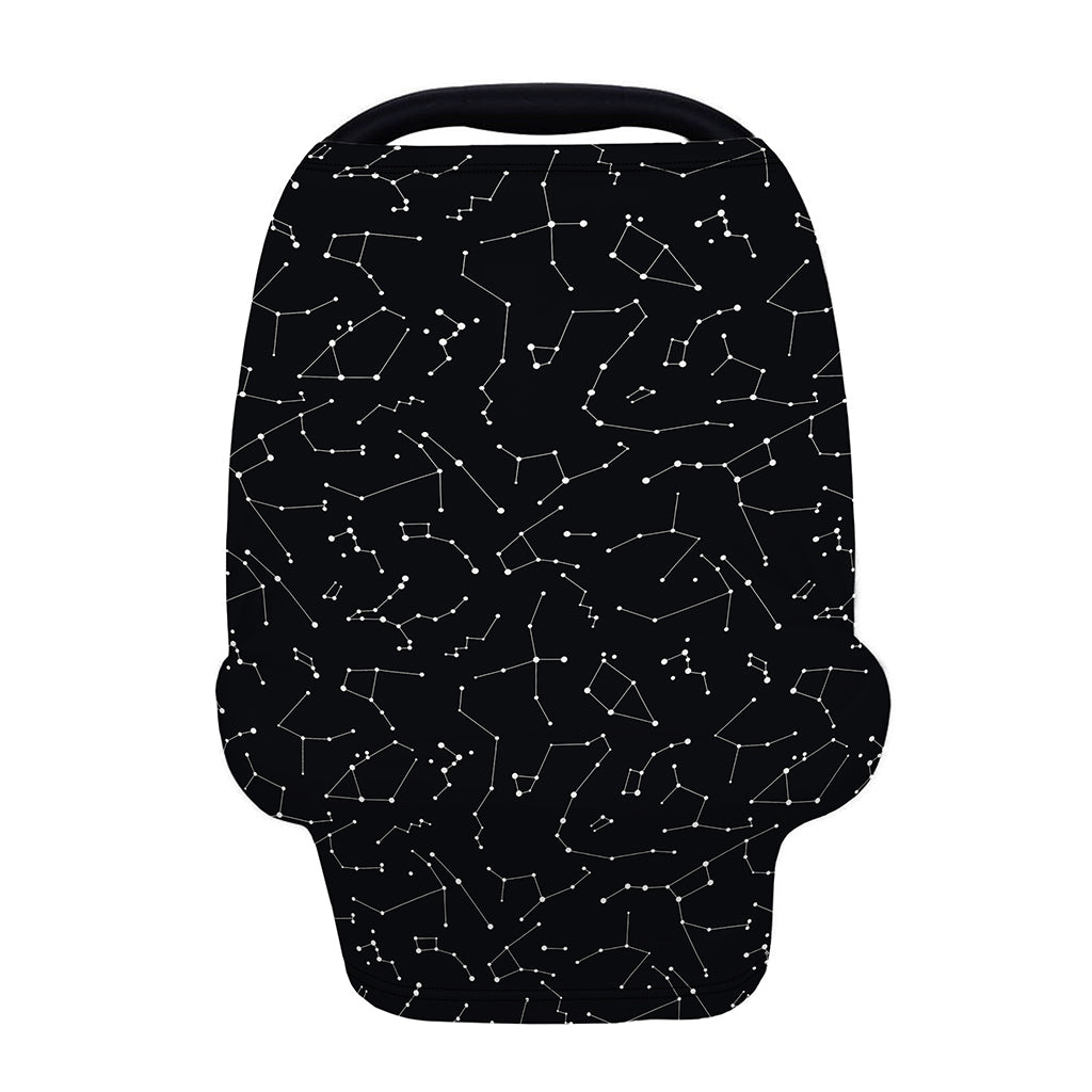 Black And White Constellation Print Baby Seat Cover