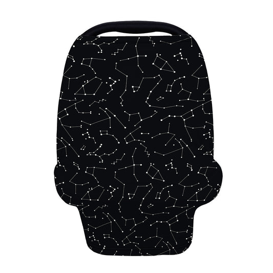 Black And White Constellation Print Baby Seat Cover
