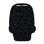Black And White Constellation Print Baby Seat Cover