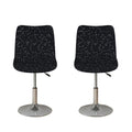 Black And White Constellation Print Bar Stool Covers