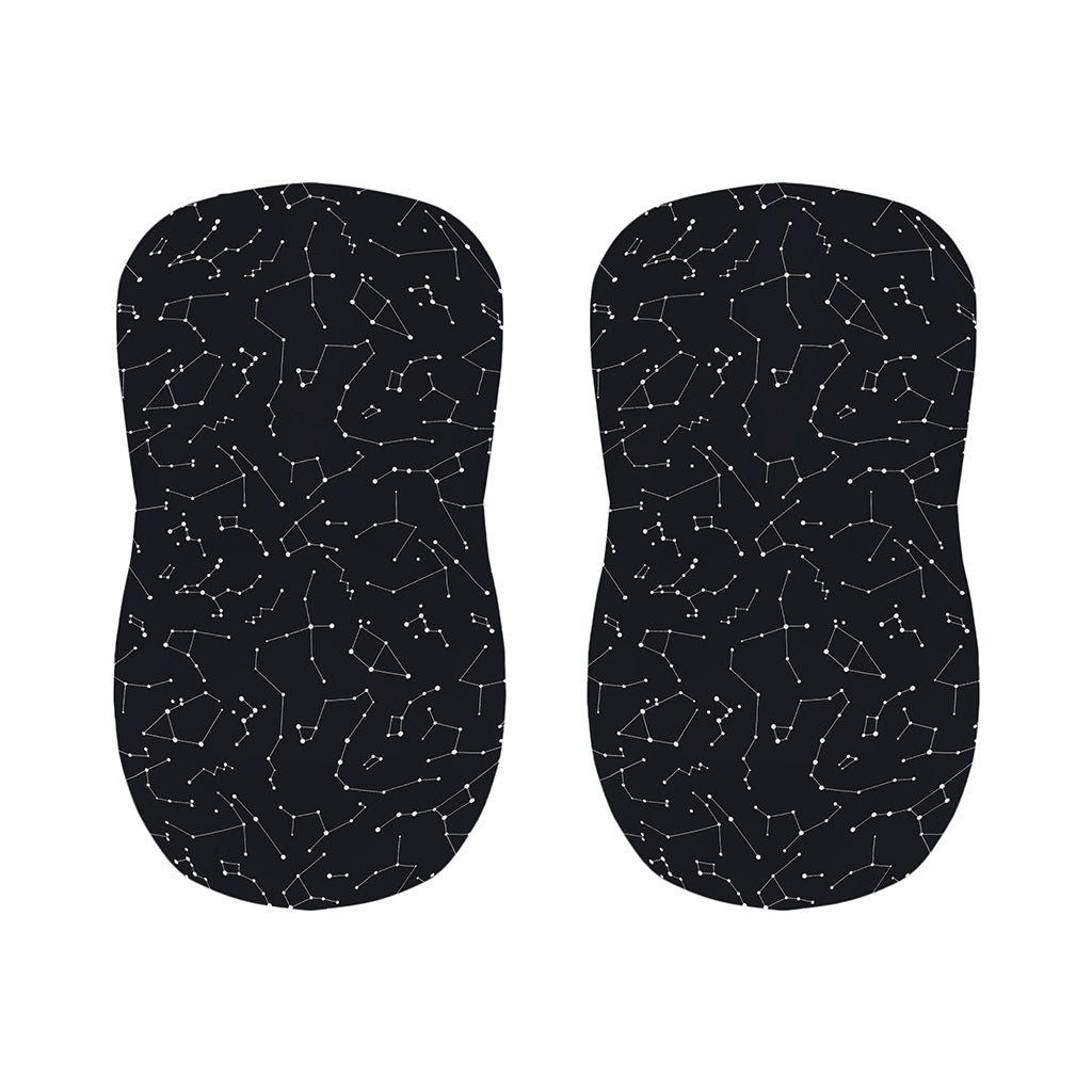 Black And White Constellation Print Bar Stool Covers