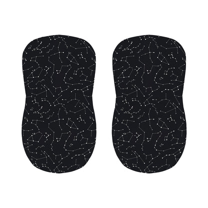 Black And White Constellation Print Bar Stool Covers
