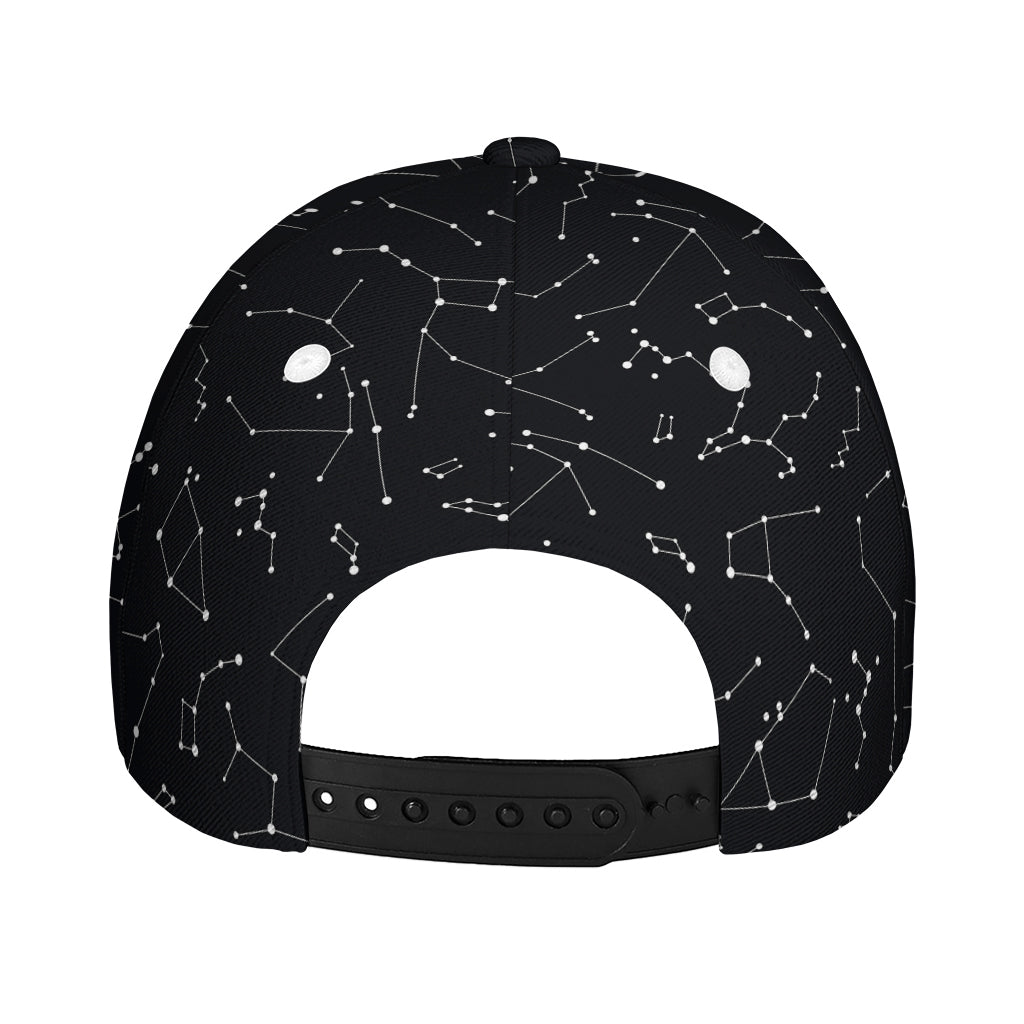 Black And White Constellation Print Baseball Cap