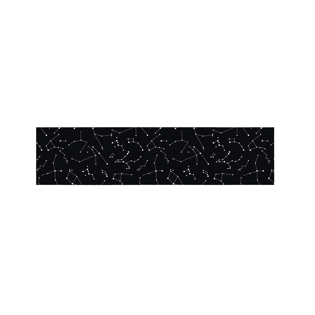 Black And White Constellation Print Bed Runner
