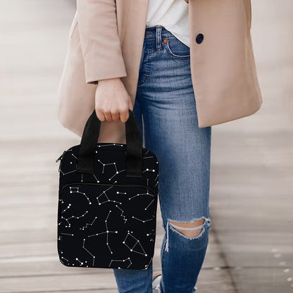Black And White Constellation Print Bible Tote Bag