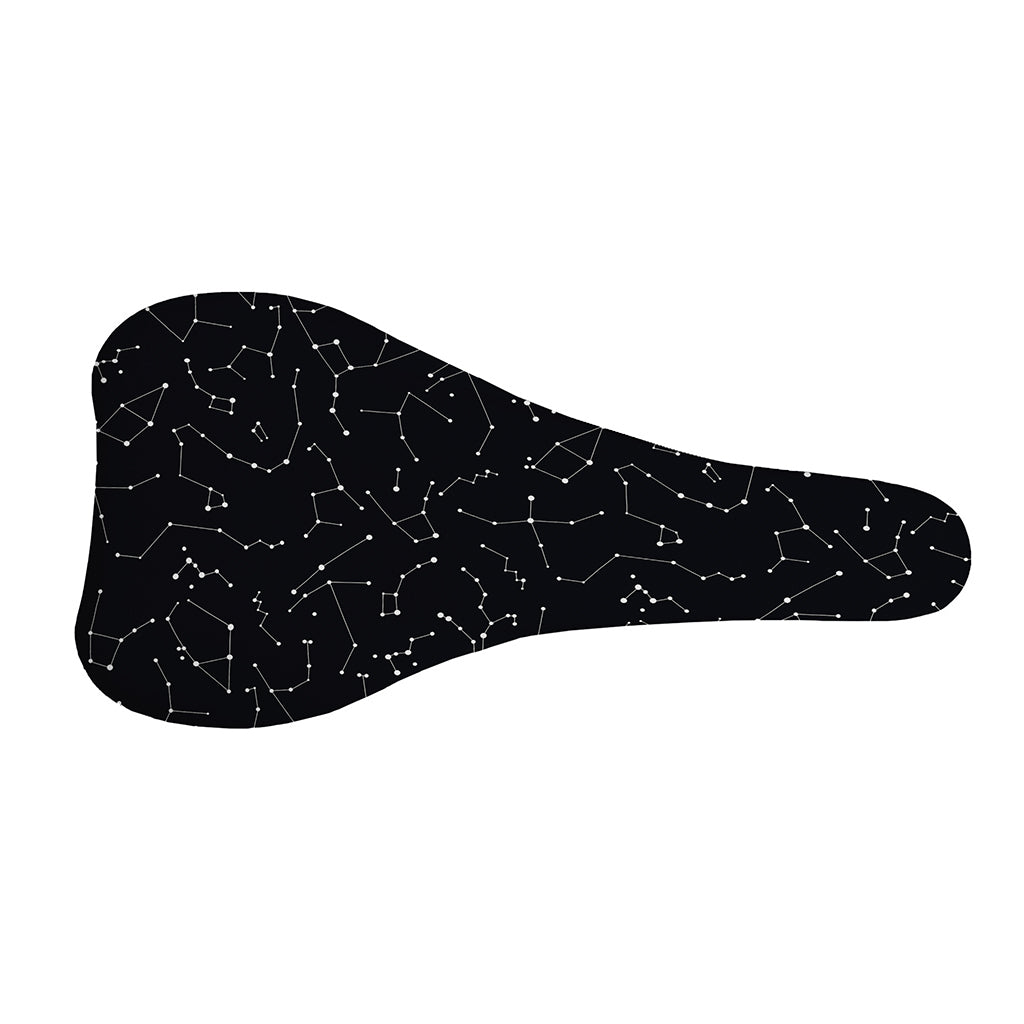Black And White Constellation Print Bicycle Seat Cover
