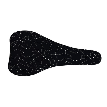 Black And White Constellation Print Bicycle Seat Cover