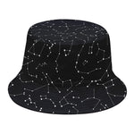 Black And White Constellation Print Bucket Hat