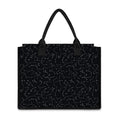 Black And White Constellation Print Canvas Tote Bag