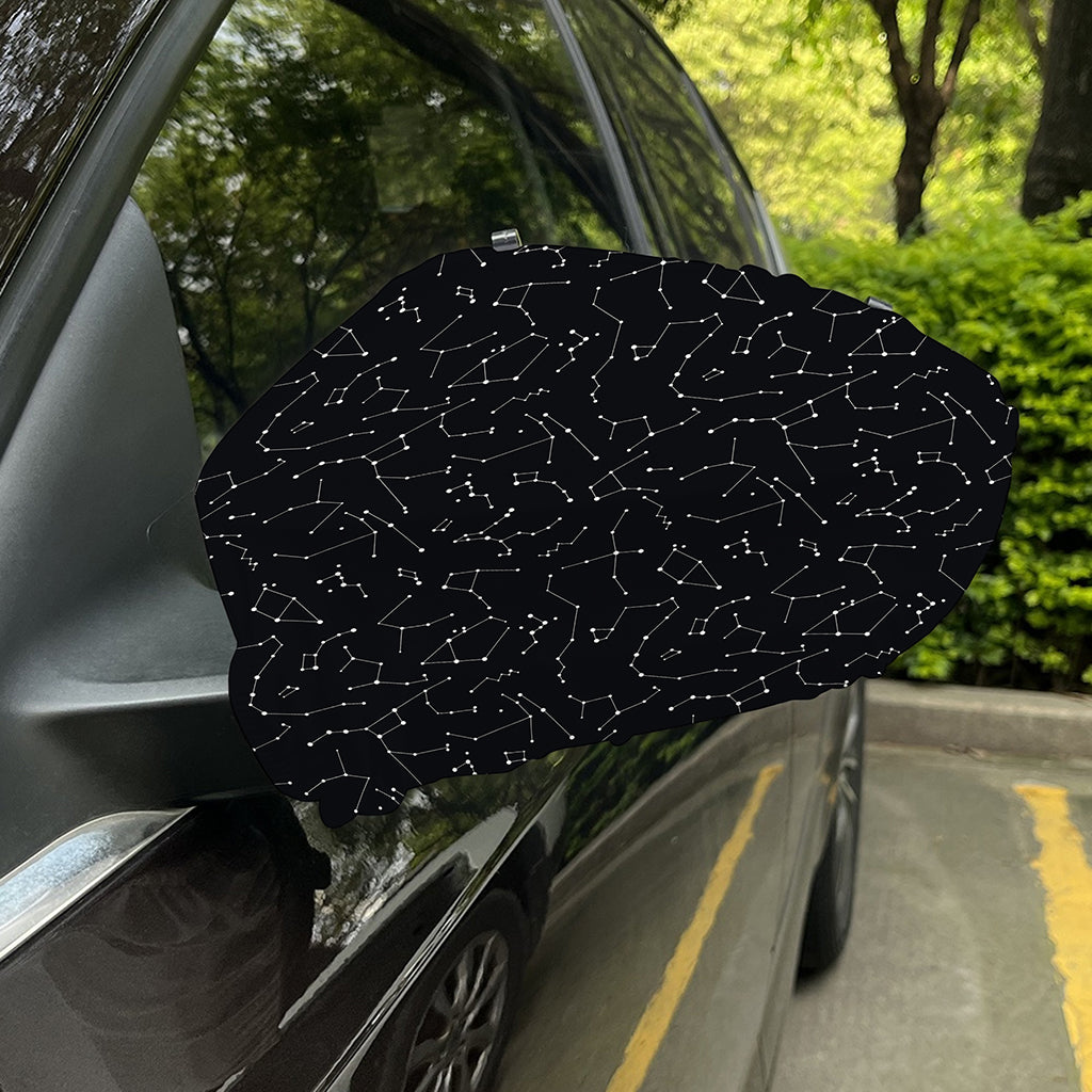 Black And White Constellation Print Car Side Mirror Covers