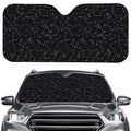 Black And White Constellation Print Car Windshield Sun Shade