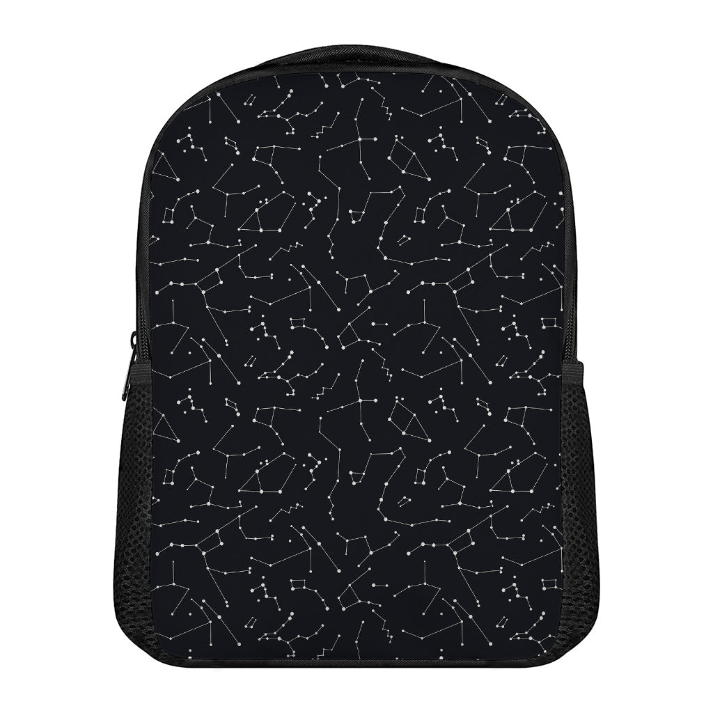 Black And White Constellation Print Casual Backpack