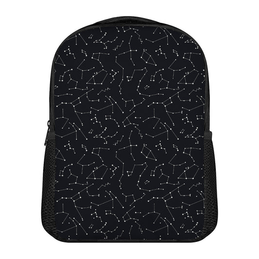 Black And White Constellation Print Casual Backpack