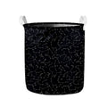 Black And White Constellation Print Collapsible Laundry Basket