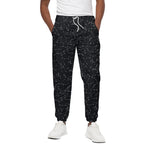 Black And White Constellation Print Cotton Pants