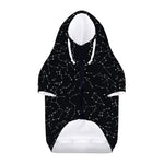 Black And White Constellation Print Dog Zip Up Hoodie